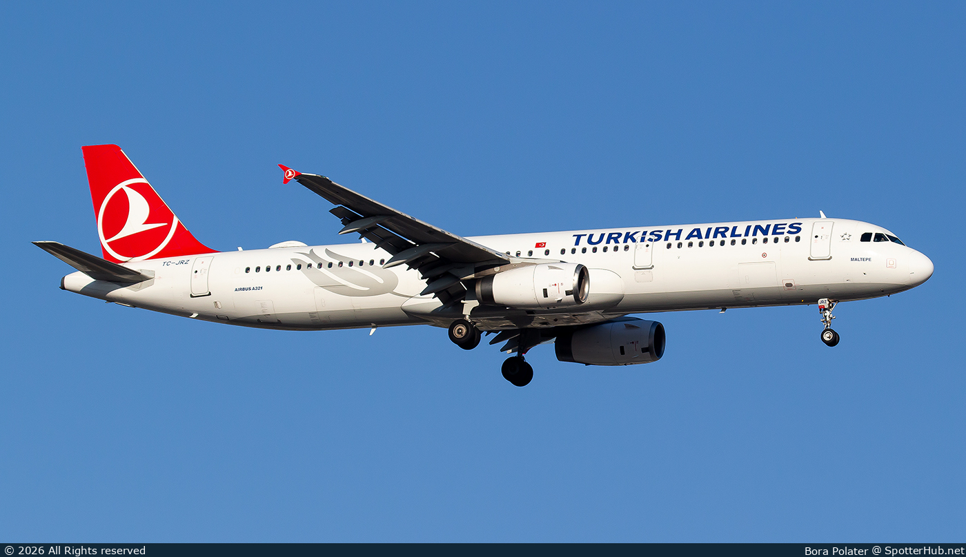Photo of TC-JRZ - Airbus A321-231 operated by Turkish Airlines
