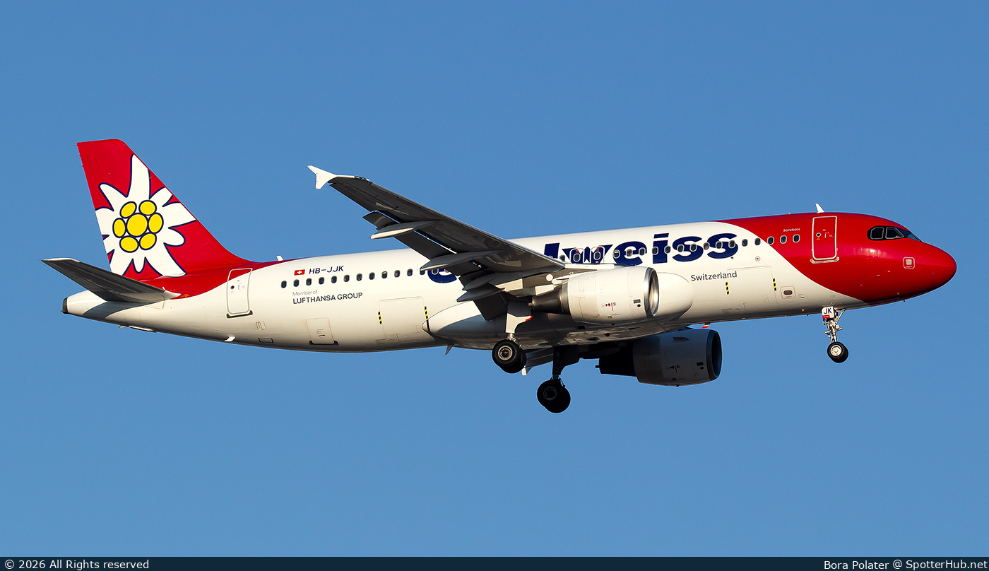 Photo of HB-JJK - Airbus A320-214 operated by Edelweiss Air