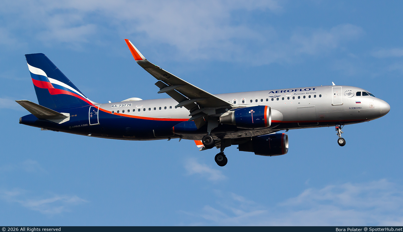Photo of RA-73776 - Airbus A320-214 operated by Aeroflot