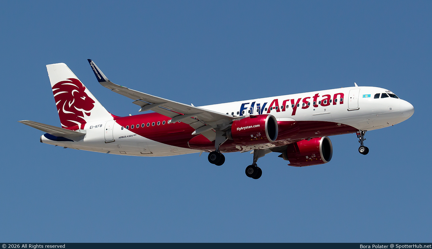 Photo of EI-KFB - Airbus A320-271N operated by FlyArystan