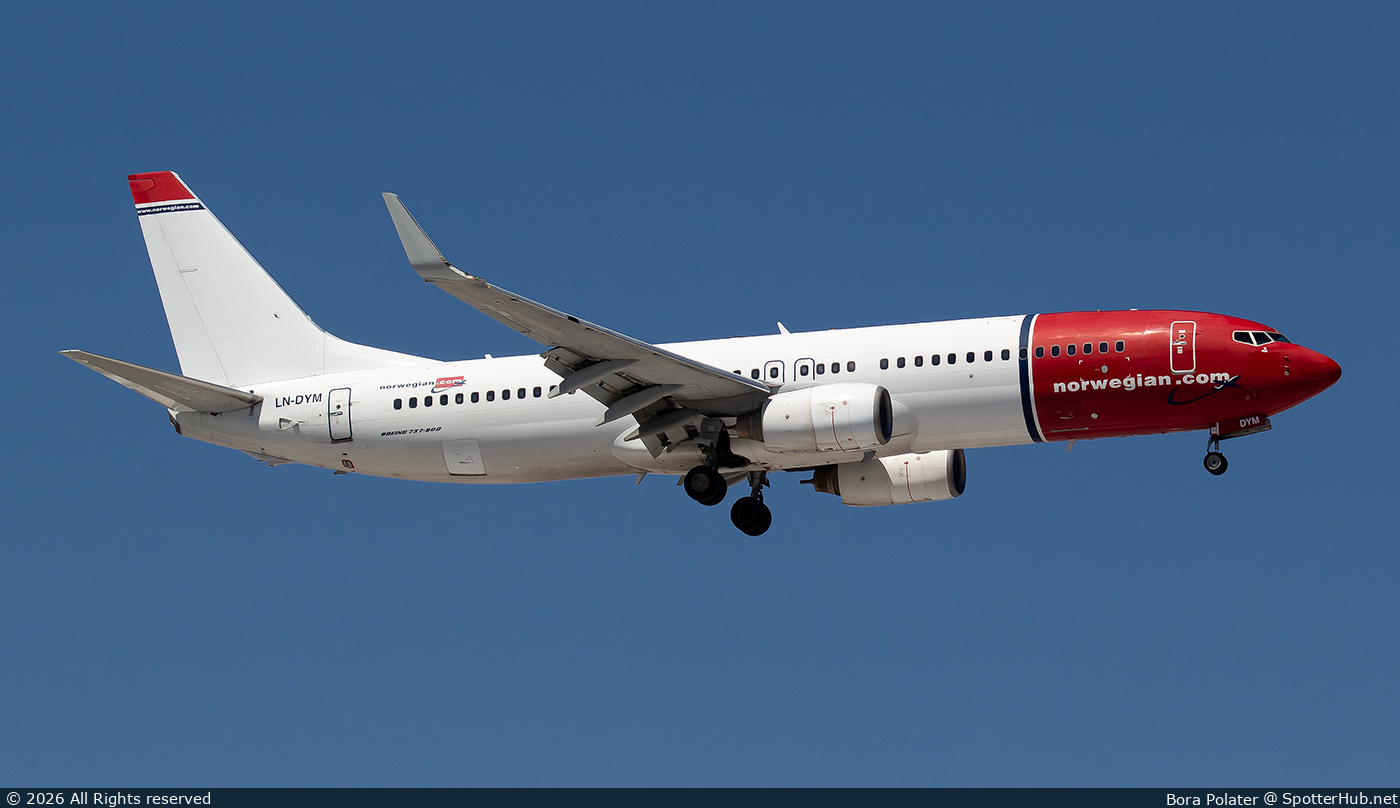 Photo of LN-DYM - Boeing 737-8JP operated by Norwegian Air Shuttle