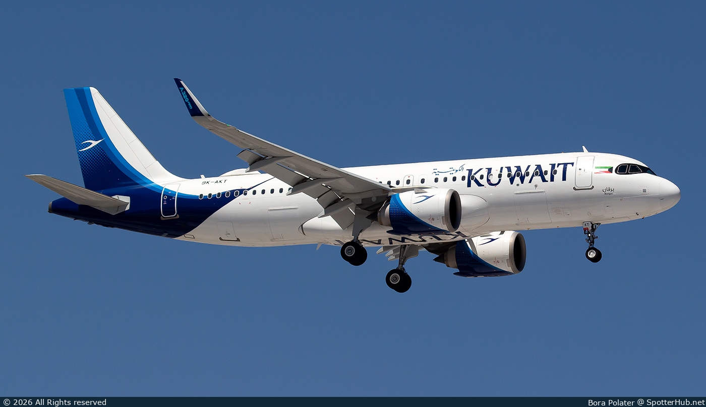 Photo of 9K-AKT - Airbus A320-251N operated by Kuwait Airways