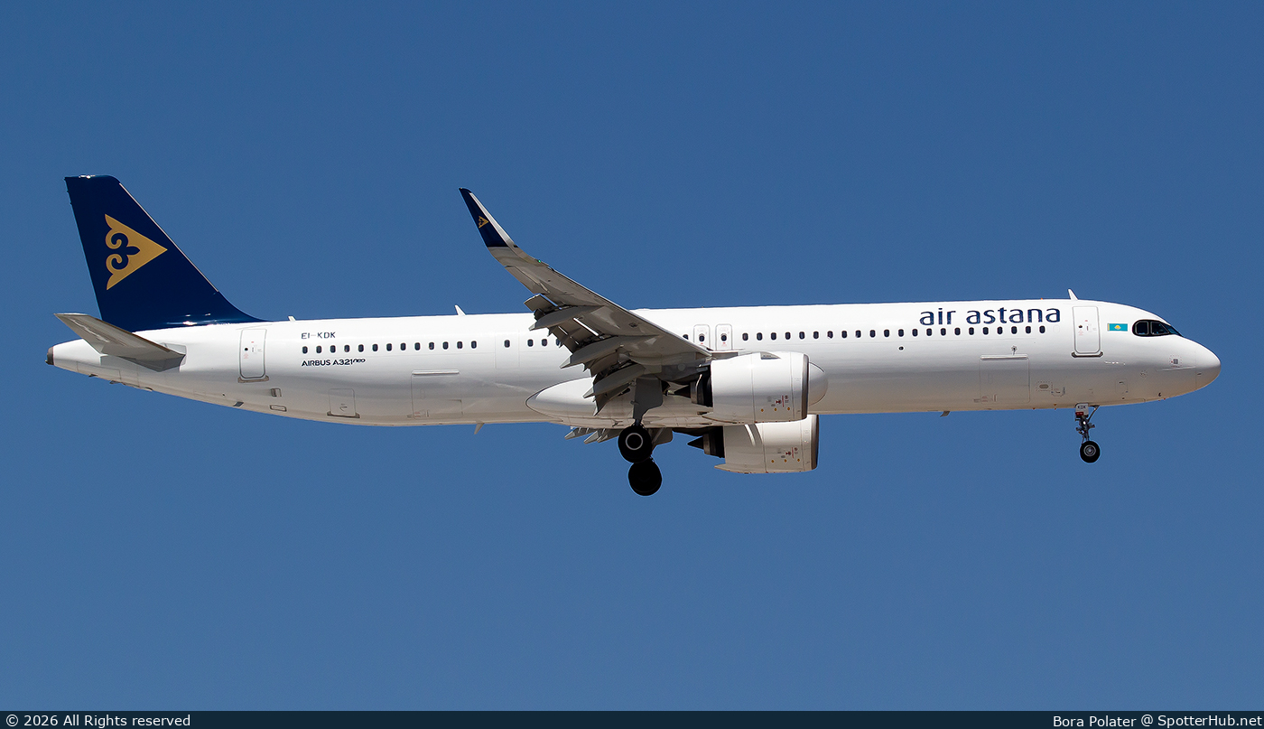 Photo of EI-KDK - Airbus A321-271NX operated by Air Astana