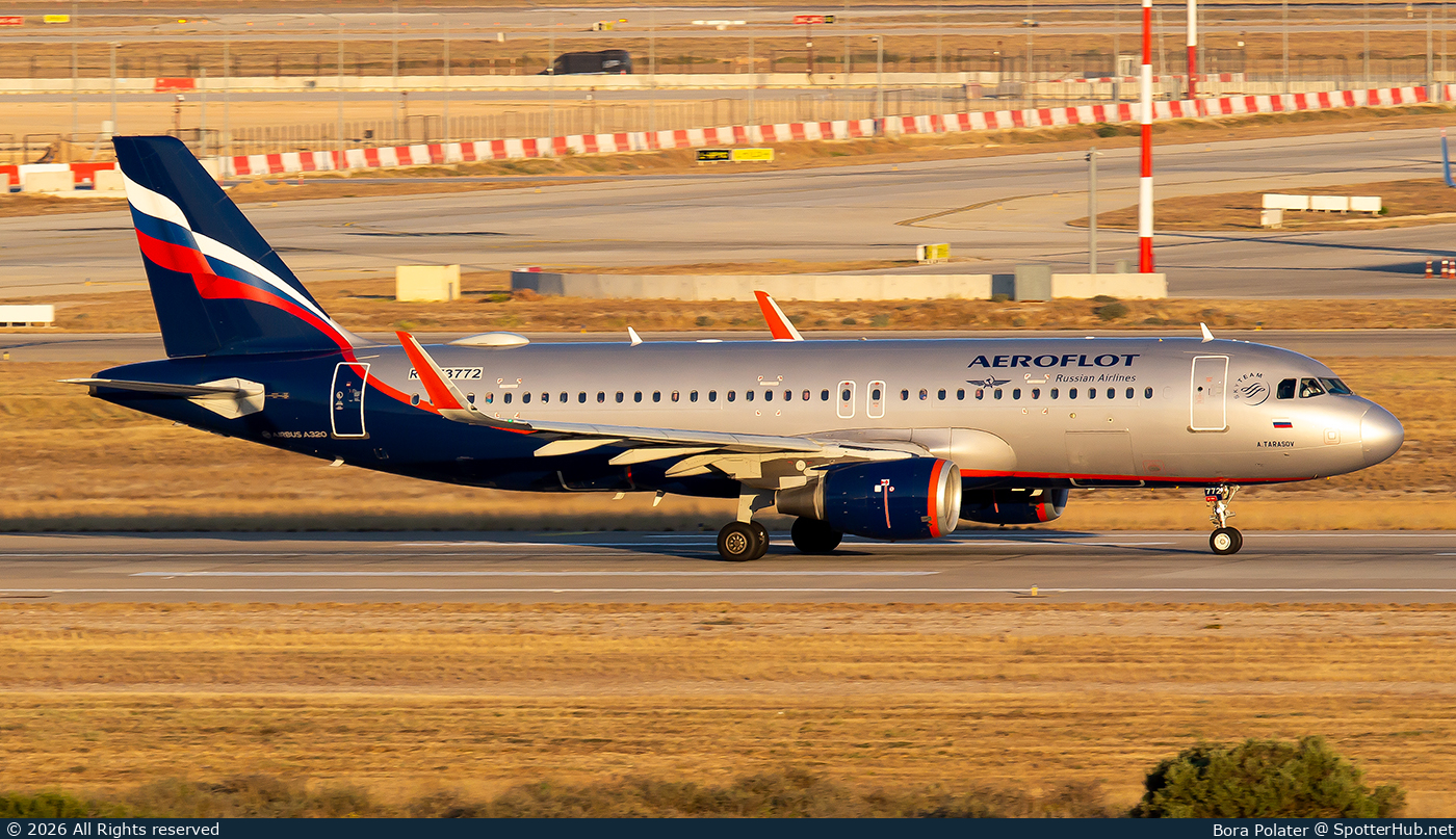 Photo of RA-73772 - Airbus A320-214 operated by Aeroflot