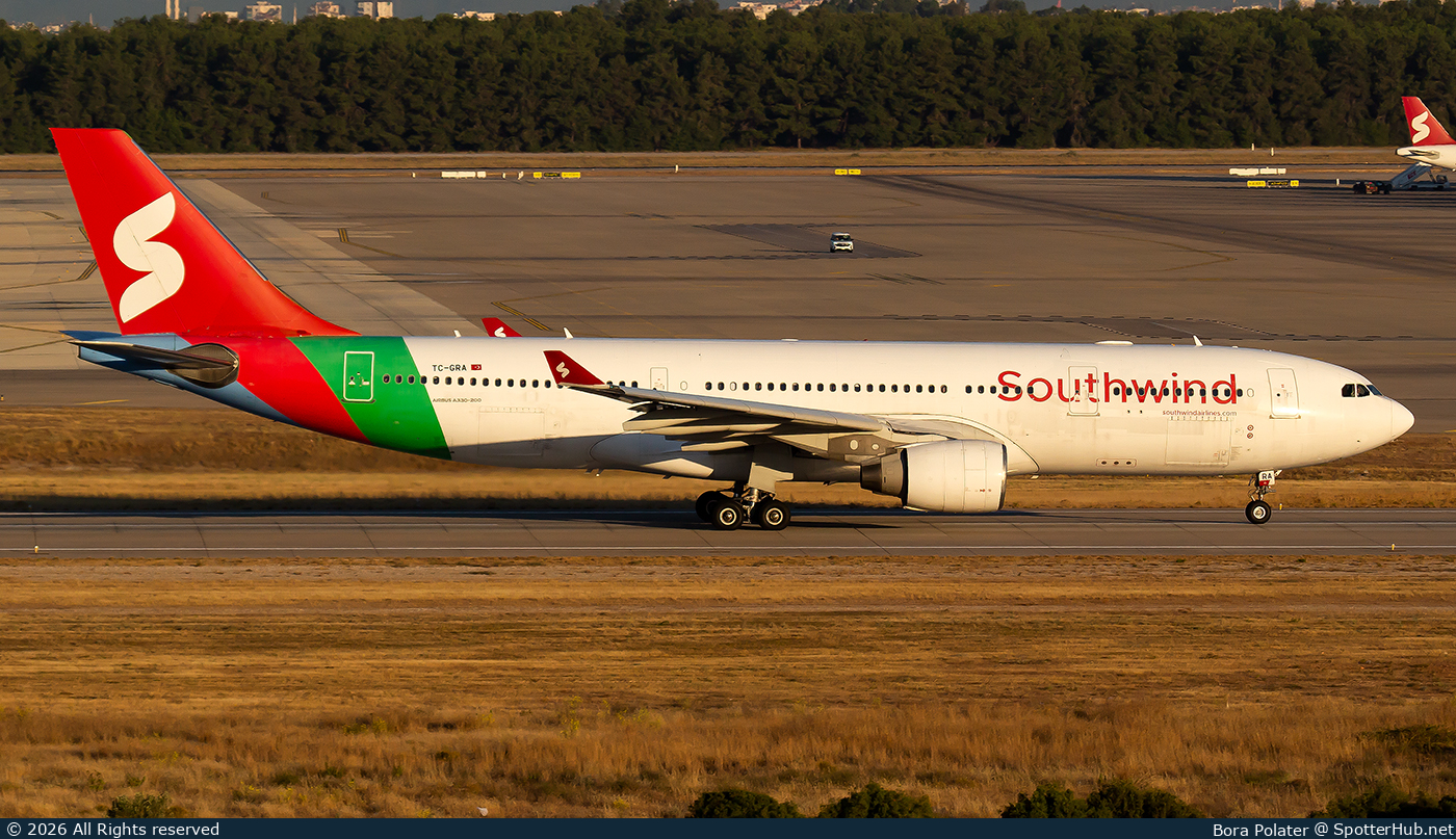 Photo of TC-GRA - Airbus A330-223 operated by Southwind Airlines