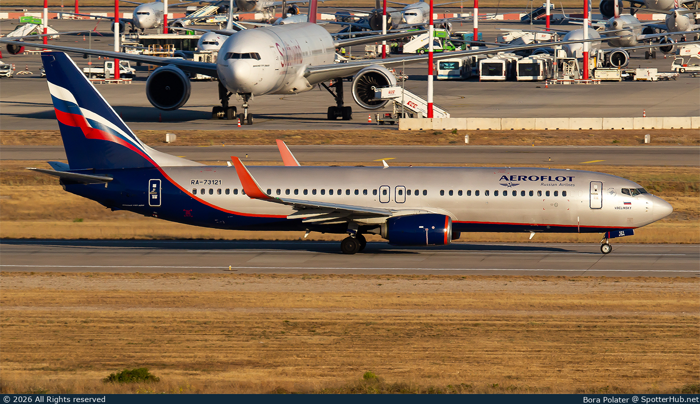 Photo of RA-73121 - Boeing 737-8LJ operated by Aeroflot