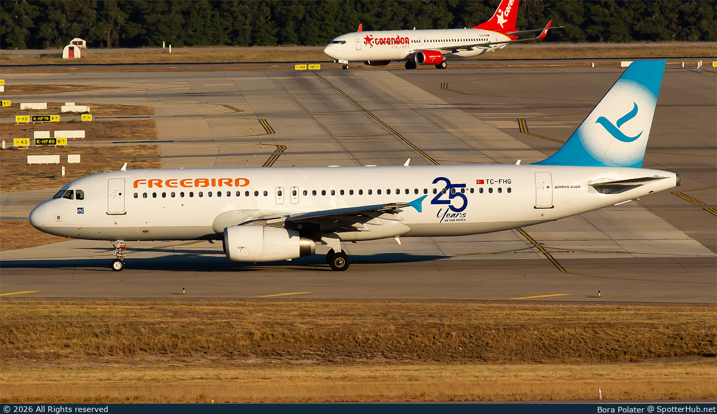 Photo of TC-FHG - Airbus A320-232 operated by Freebird Airlines