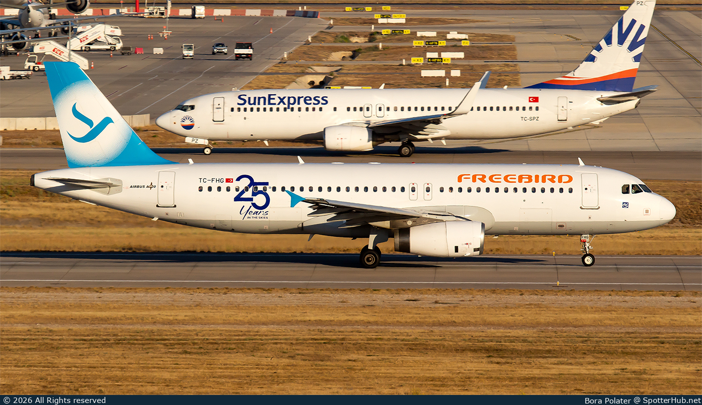 Photo of TC-FHG - Airbus A320-232 operated by Freebird Airlines