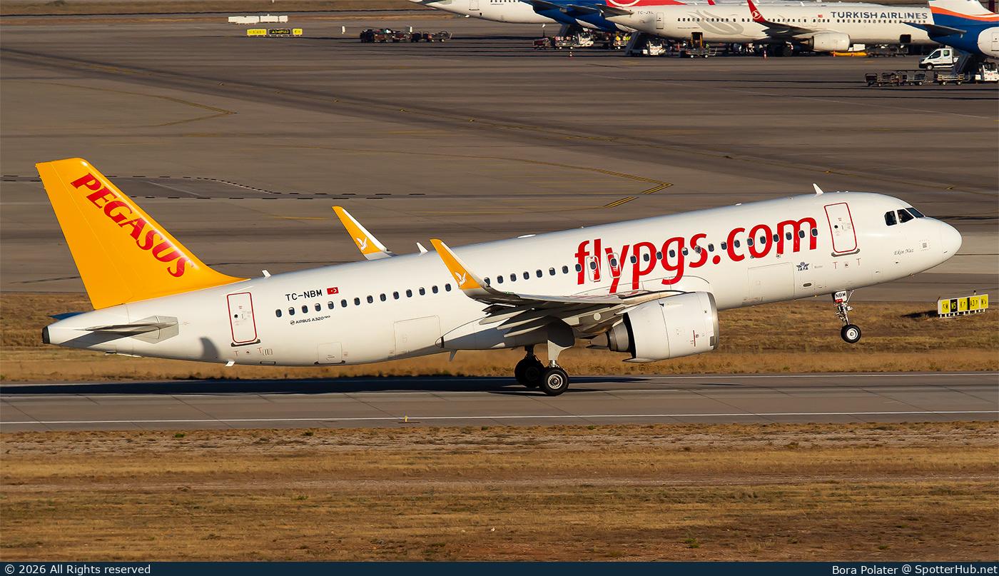Photo of TC-NBM - Airbus A320-251N operated by Pegasus Airlines