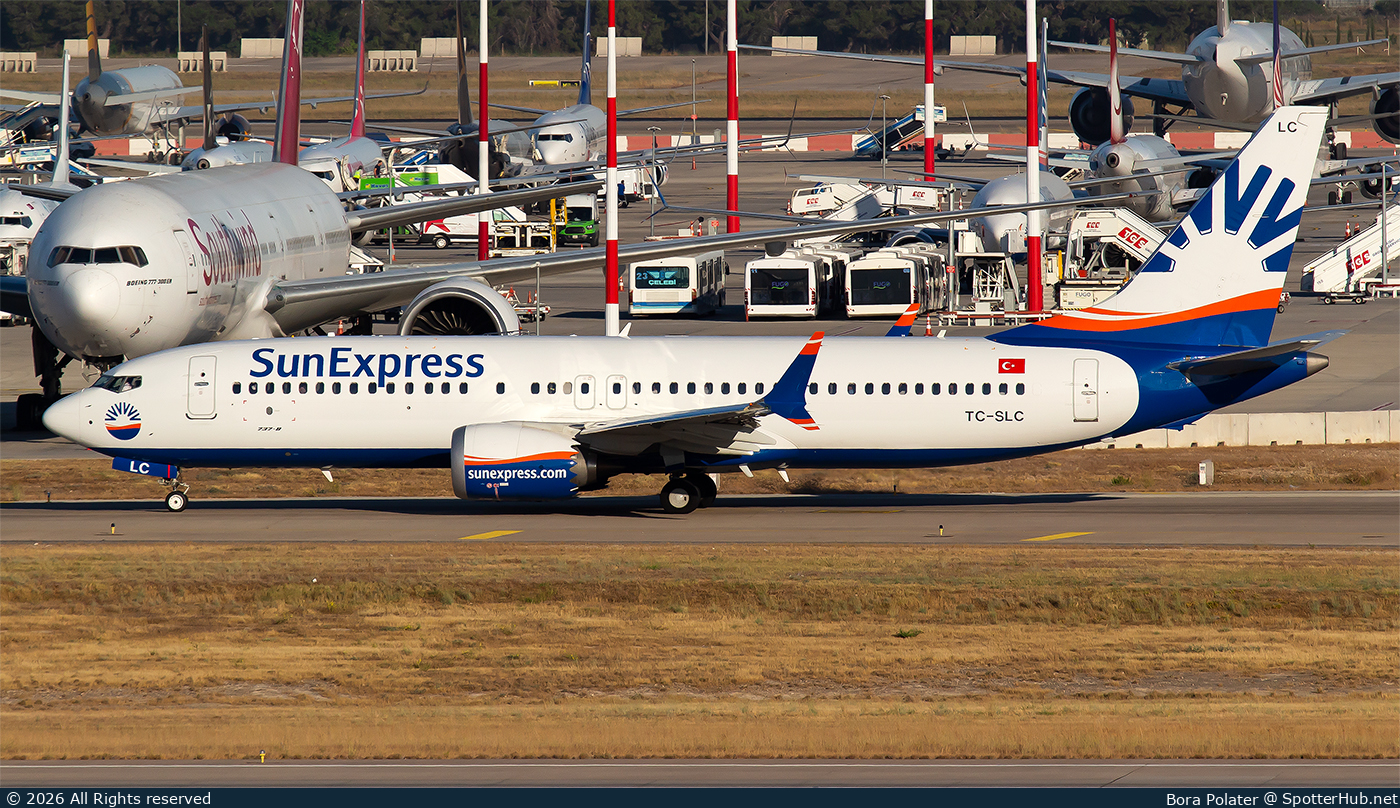 Photo of TC-SLC - Boeing 737 MAX 8 operated by SunExpress