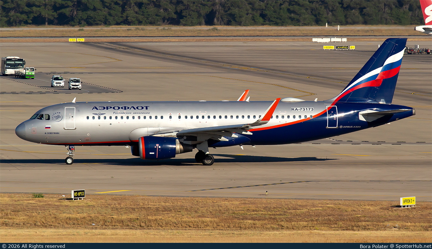 Photo of RA-73173 - Airbus A320-214 operated by Aeroflot