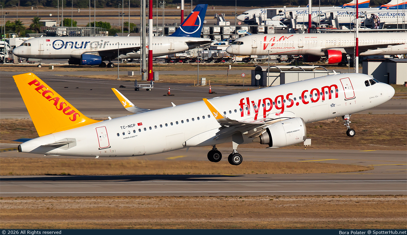 Photo of TC-NCP - Airbus A320-251N operated by Pegasus Airlines