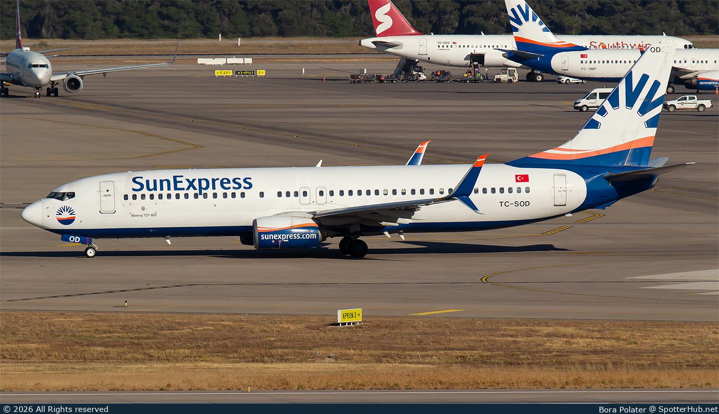 Photo of TC-SOD - Boeing 737-8HC operated by SunExpress