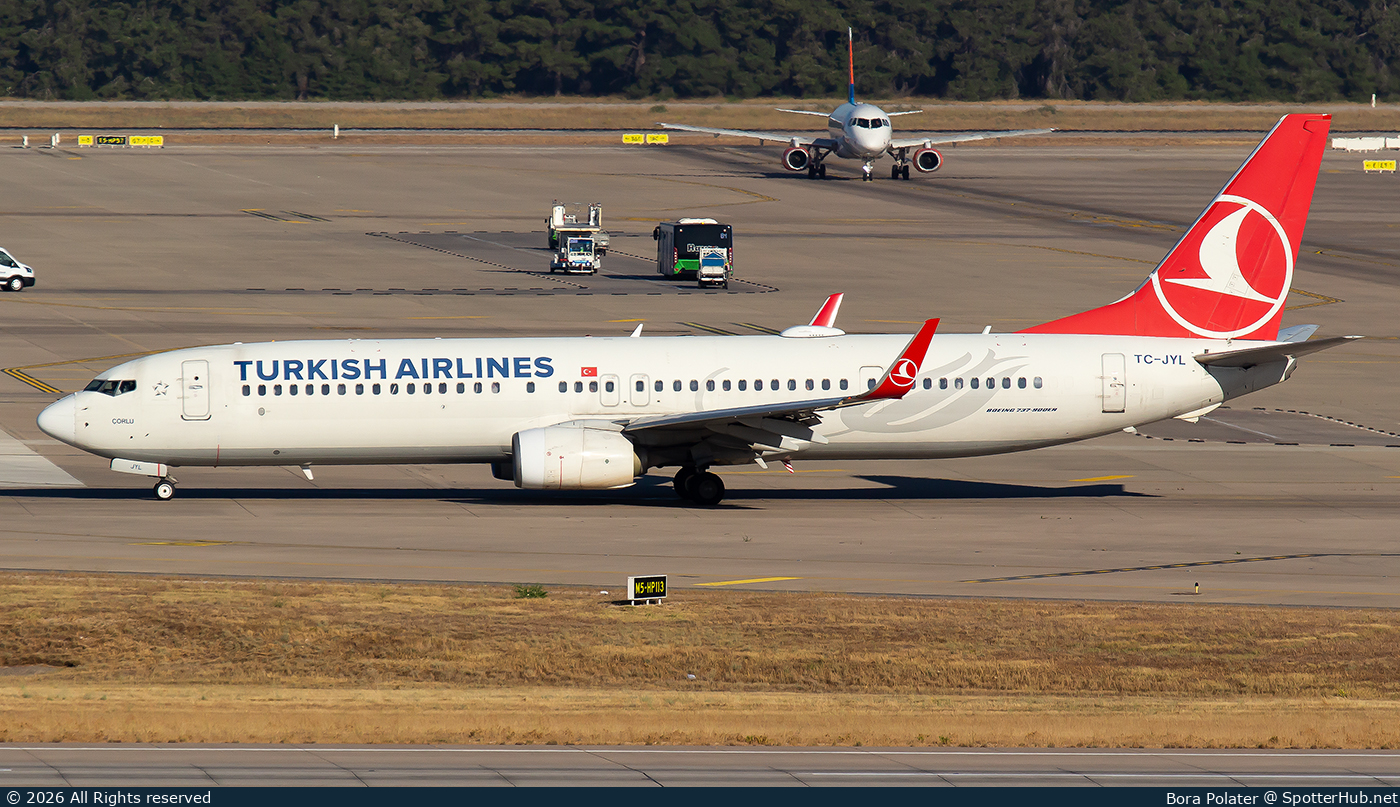 Photo of TC-JYL - Boeing 737-9F2(ER) operated by Turkish Airlines