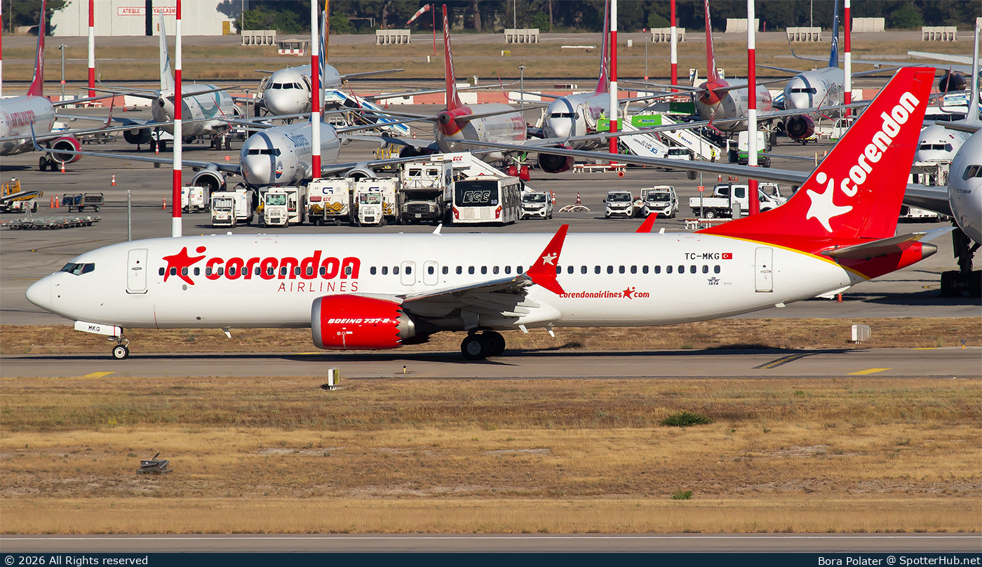 Photo of TC-MKG - Boeing 737 MAX 8 operated by Corendon Airlines