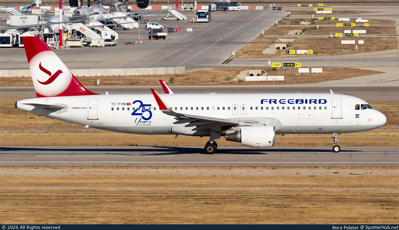 Photo of TC-FHN - Airbus A320-214 operated by Freebird Airlines