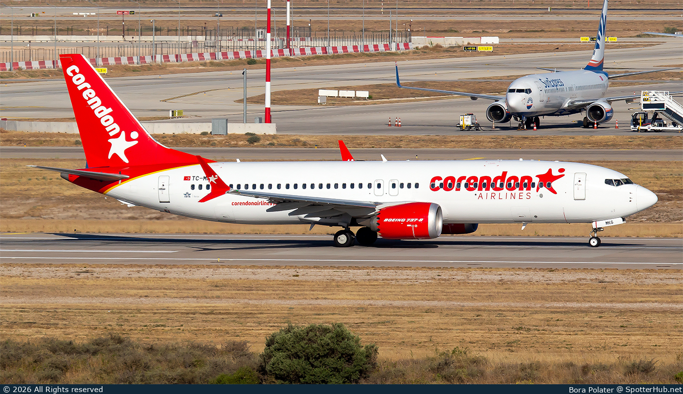 Photo of TC-MKG - Boeing 737 MAX 8 operated by Corendon Airlines