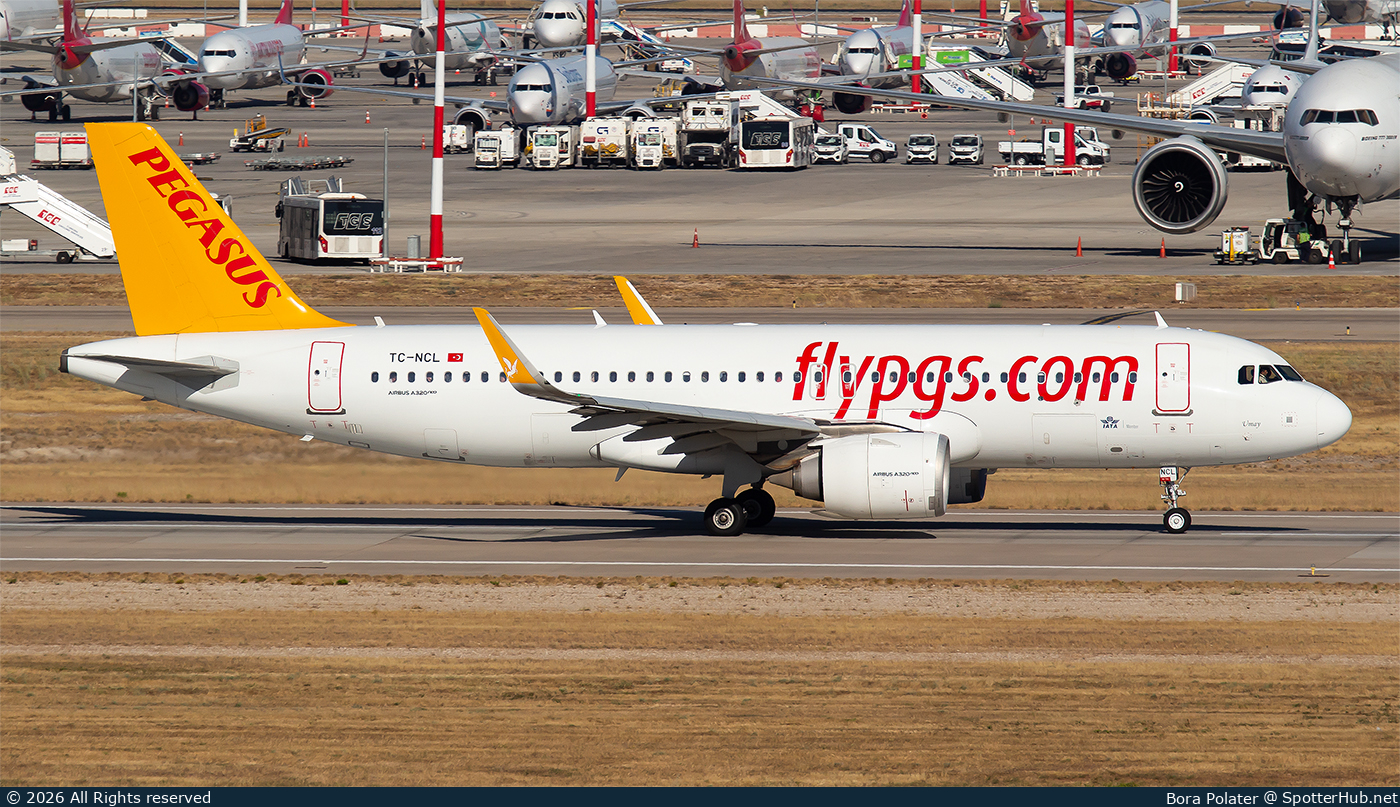 Photo of TC-NCL - Airbus A320-251N operated by Pegasus Airlines
