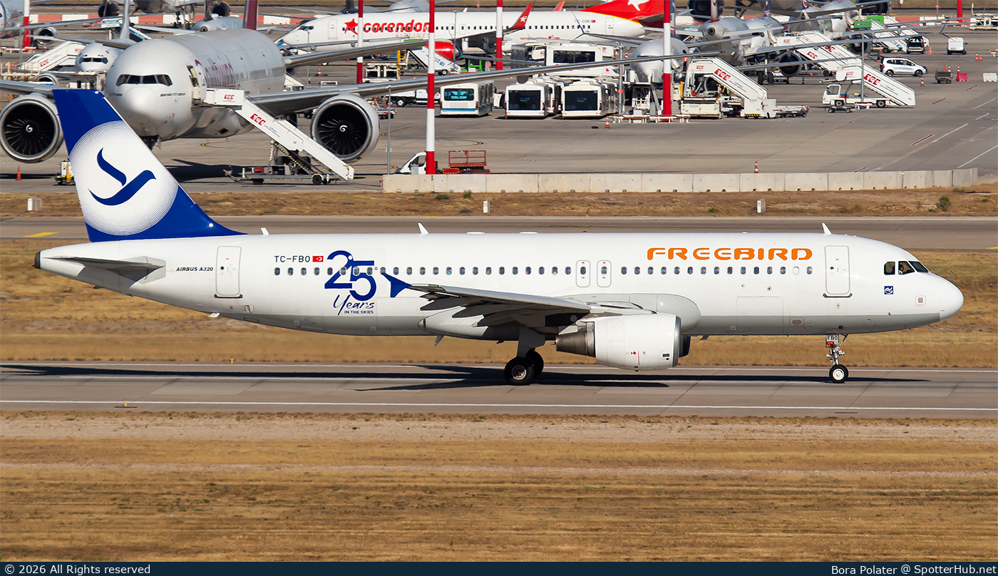 Photo of TC-FBO - Airbus A320-214 operated by Freebird Airlines