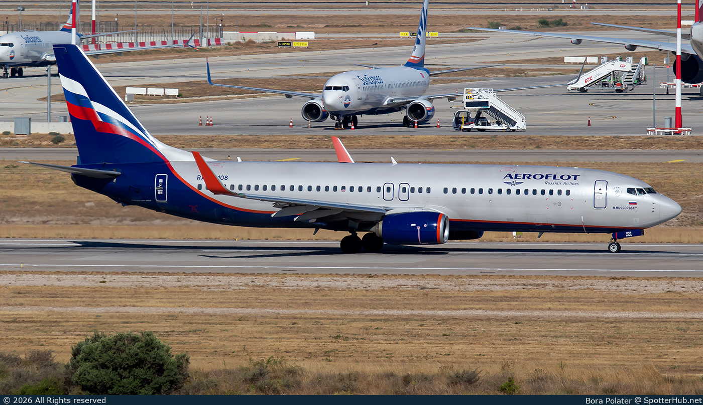 Photo of RA-73108 - Boeing 737-8LJ operated by Aeroflot