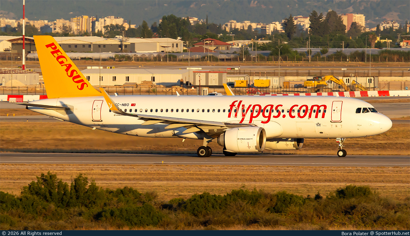Photo of TC-NBO - Airbus A320-251N operated by Pegasus Airlines