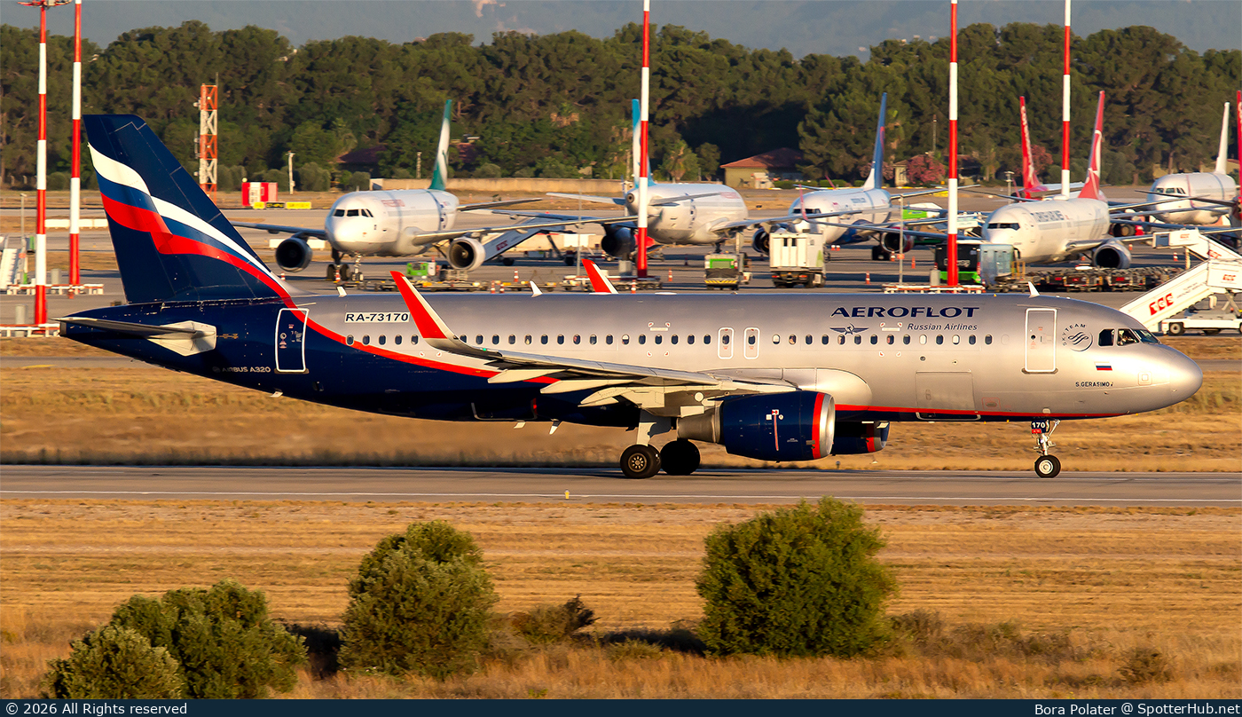 Photo of RA-73170 - Airbus A320-214 operated by Aeroflot