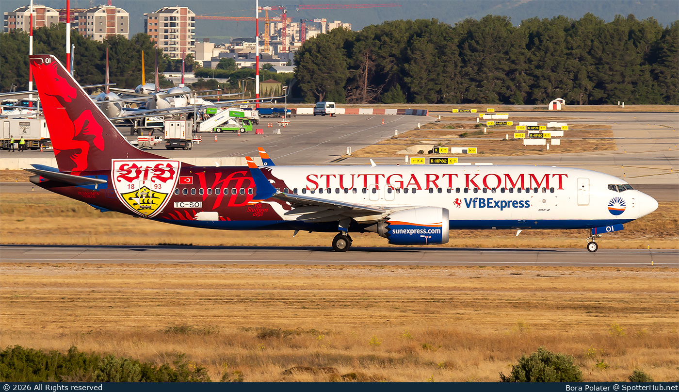 Photo of TC-SOI - Boeing 737 MAX 8 operated by SunExpress