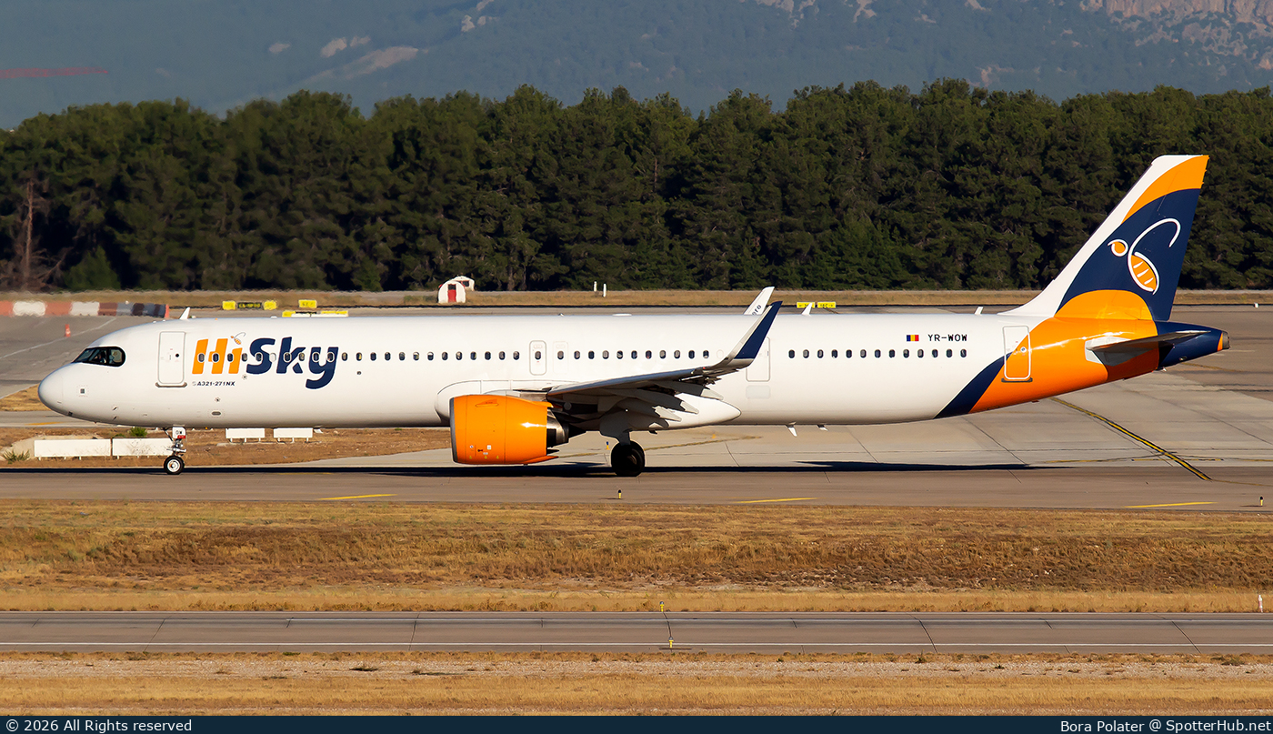 Photo of YR-WOW - Airbus A321-271NX operated by HiSky Europe