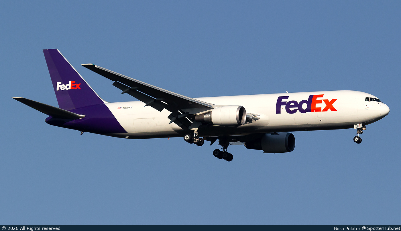 Photo of N110FE - Boeing 767-3S2F operated by FedEx