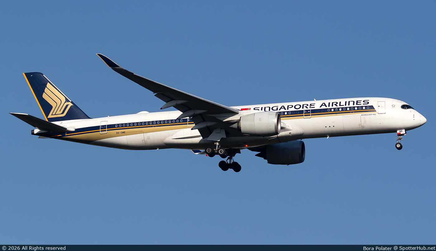 Photo of 9V-SMB - Airbus A350-941 operated by Singapore Airlines