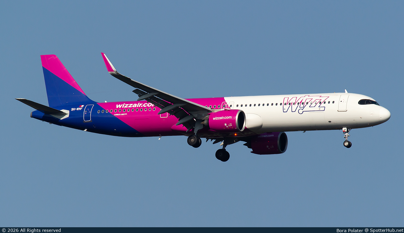 Photo of 9H-WNF - Airbus A321-271NX operated by Wizz Air Malta