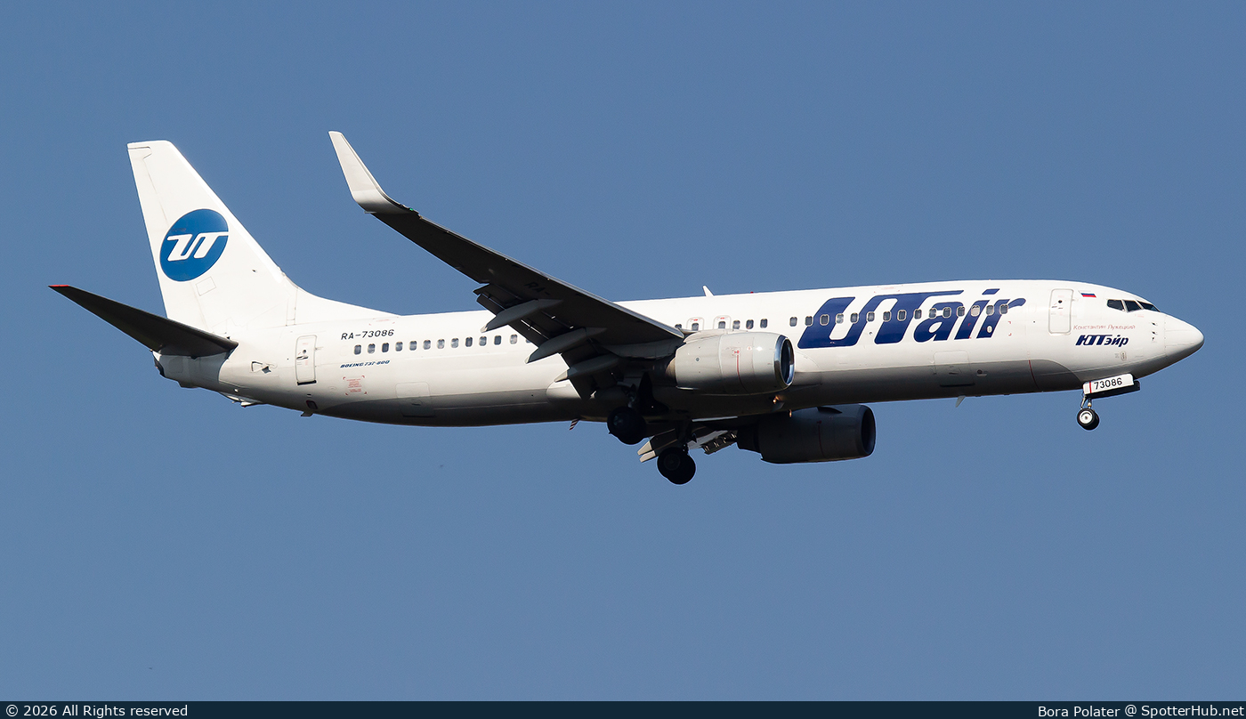 Photo of RA-73086 - Boeing 737-8AS operated by Utair