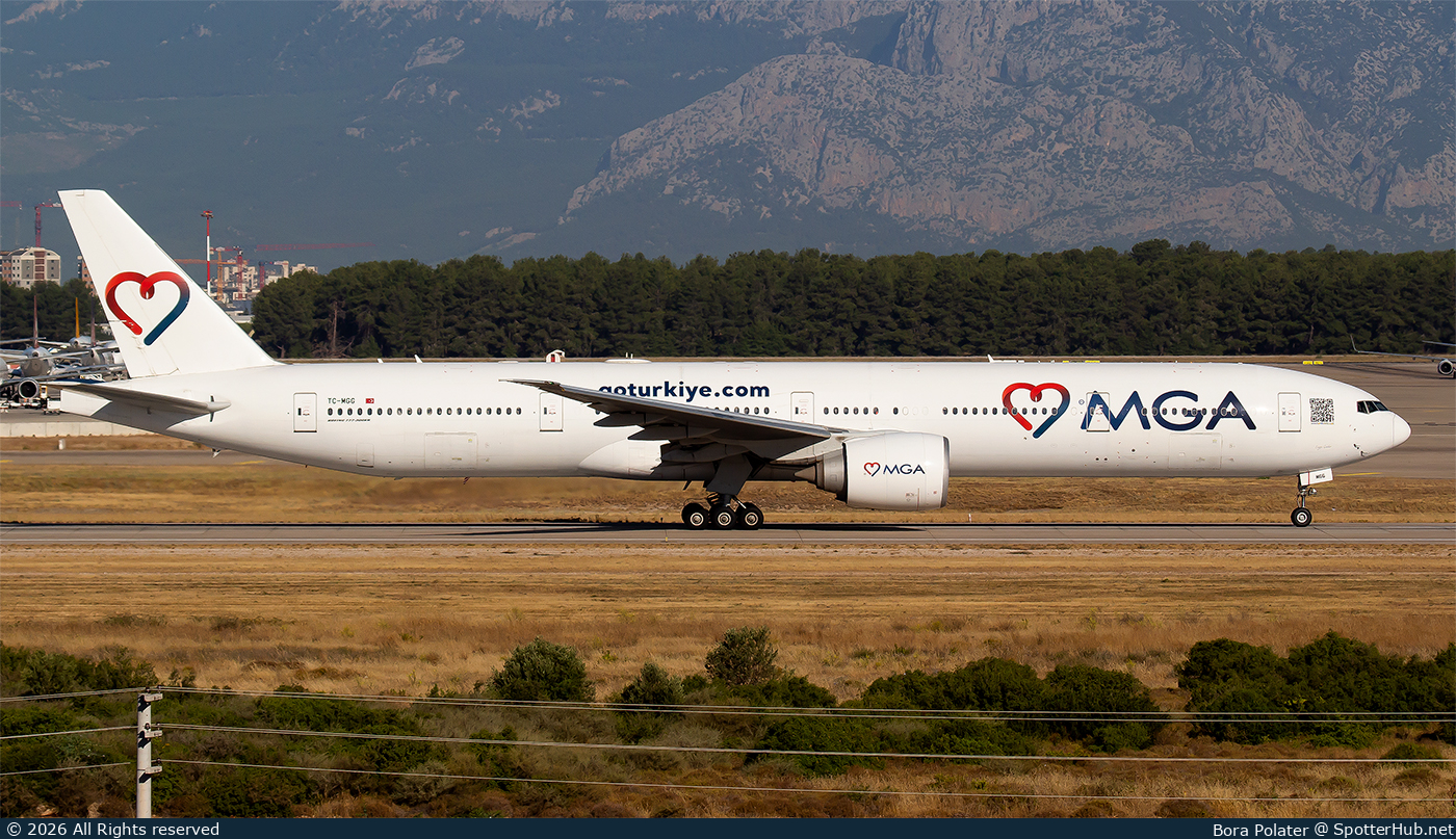 Photo of TC-MGG - Boeing 777-3ZG(ER) operated by Mavi Gök Airlines