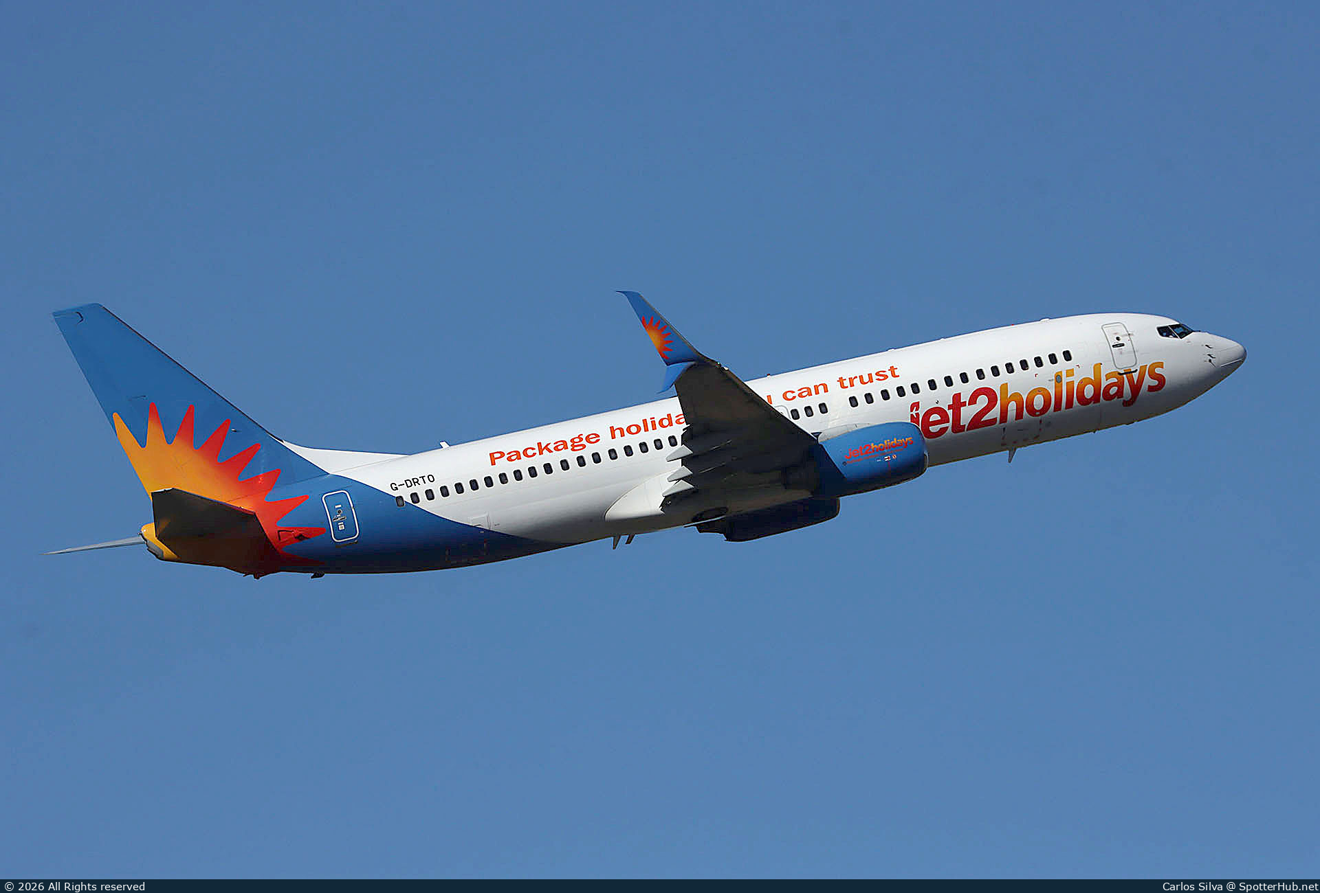 Photo of G-DRTO - Boeing 737-8JP operated by Jet2