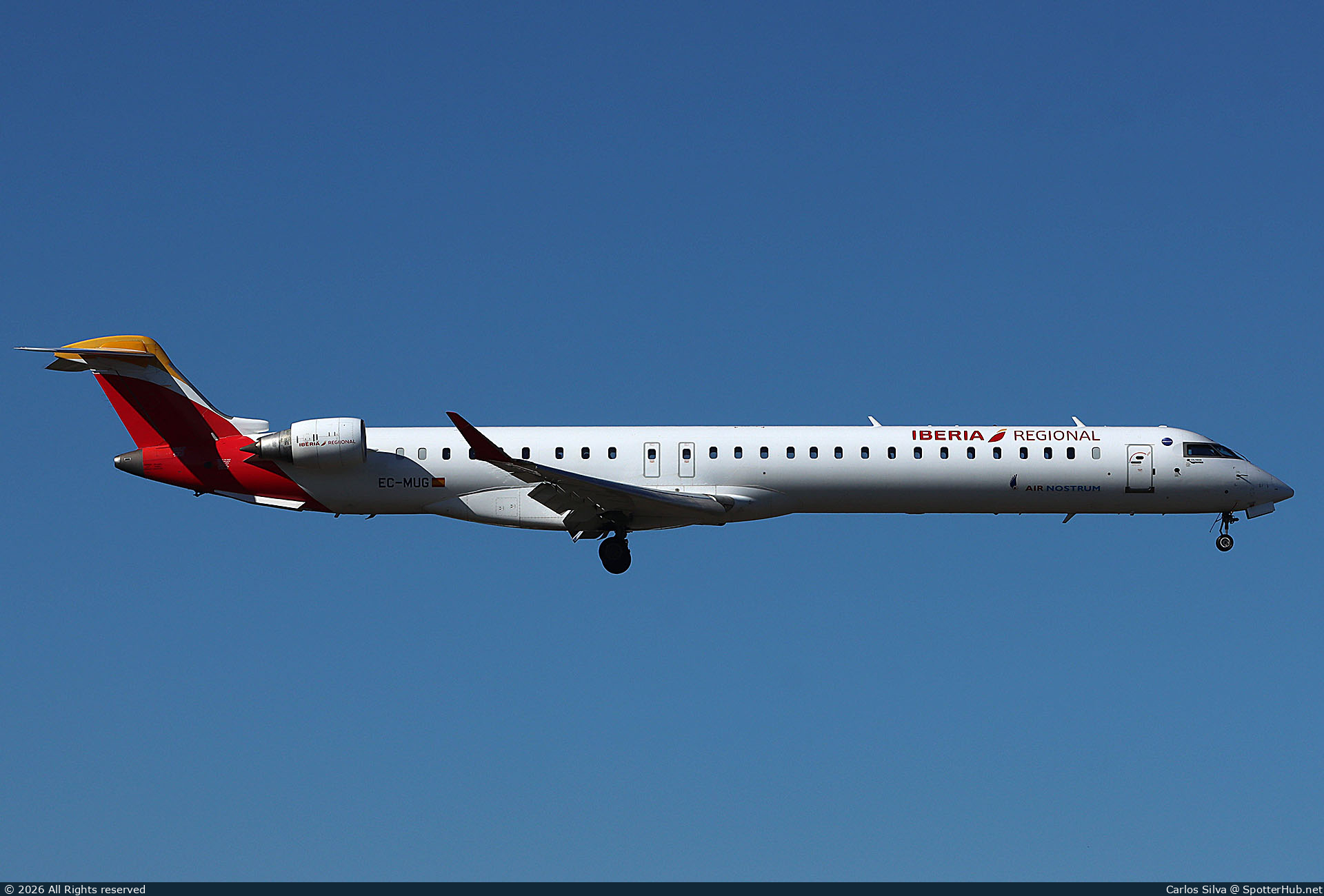 Photo of EC-MUG - Bombardier CRJ-1000 operated by Iberia Regional (opb Air Nostrum)
