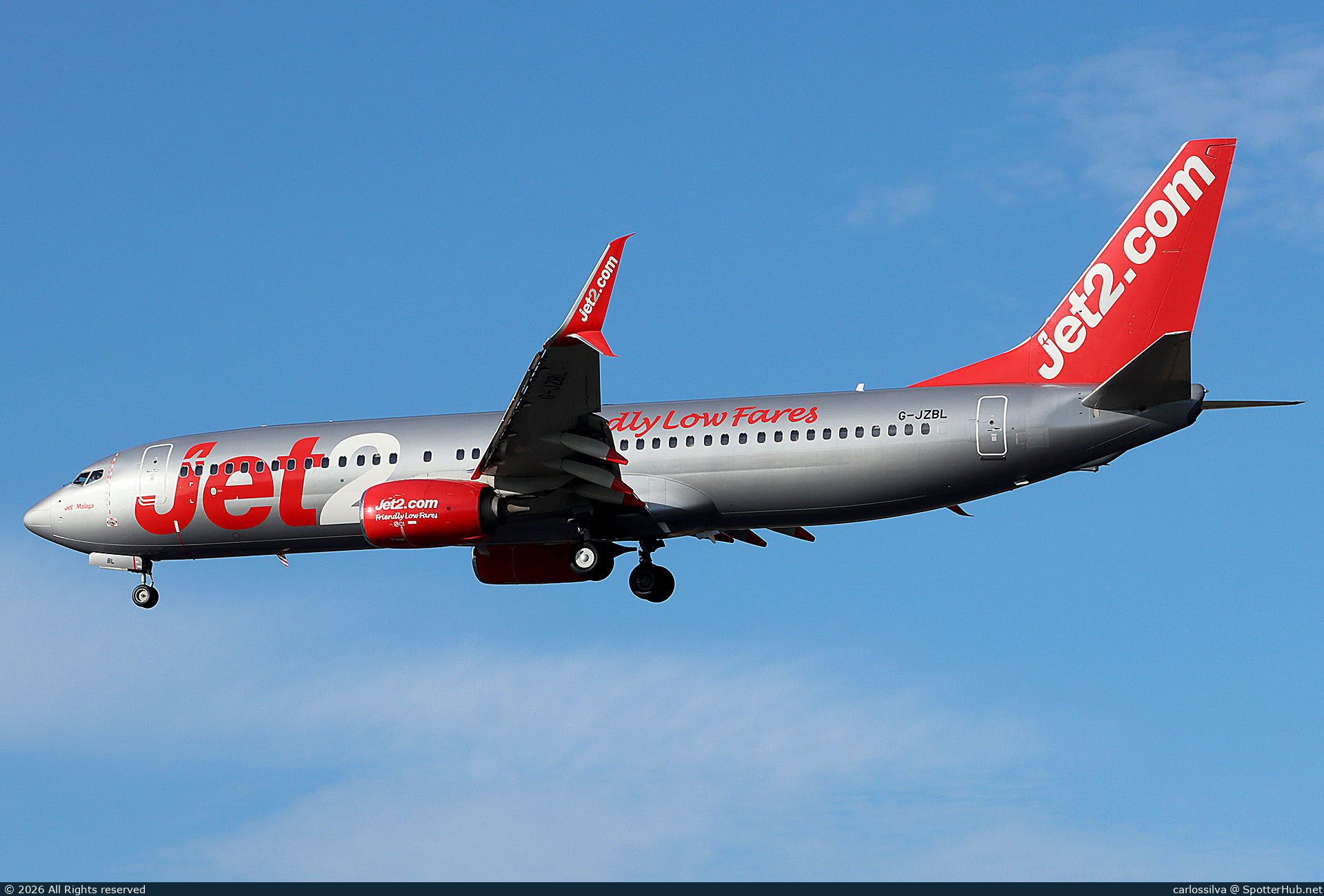 Photo of G-JZBL - Boeing 737-8MG operated by Jet2