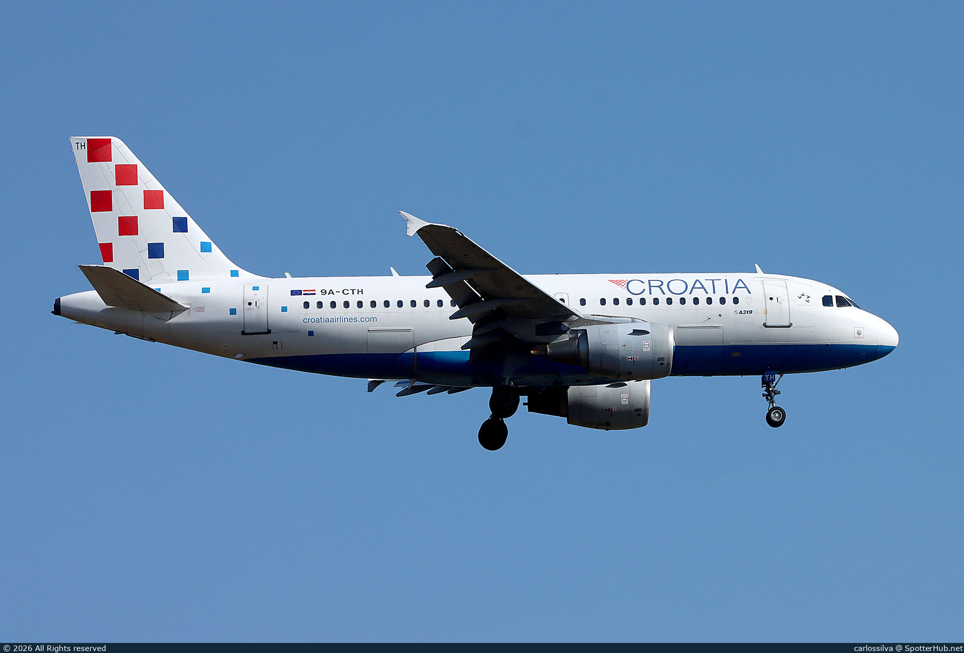 Photo of 9A-CTH - Airbus A319-112 operated by Croatia Airlines