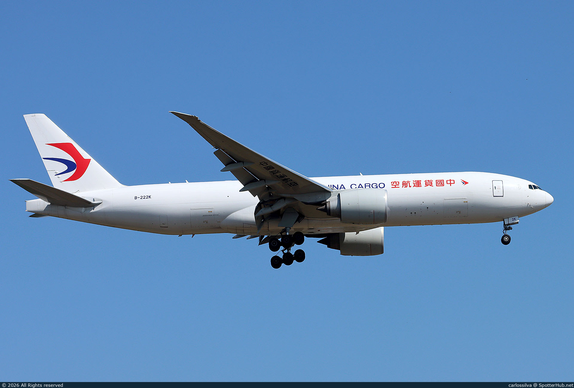 Photo of B-222K - Boeing 777-F operated by China Cargo Airlines