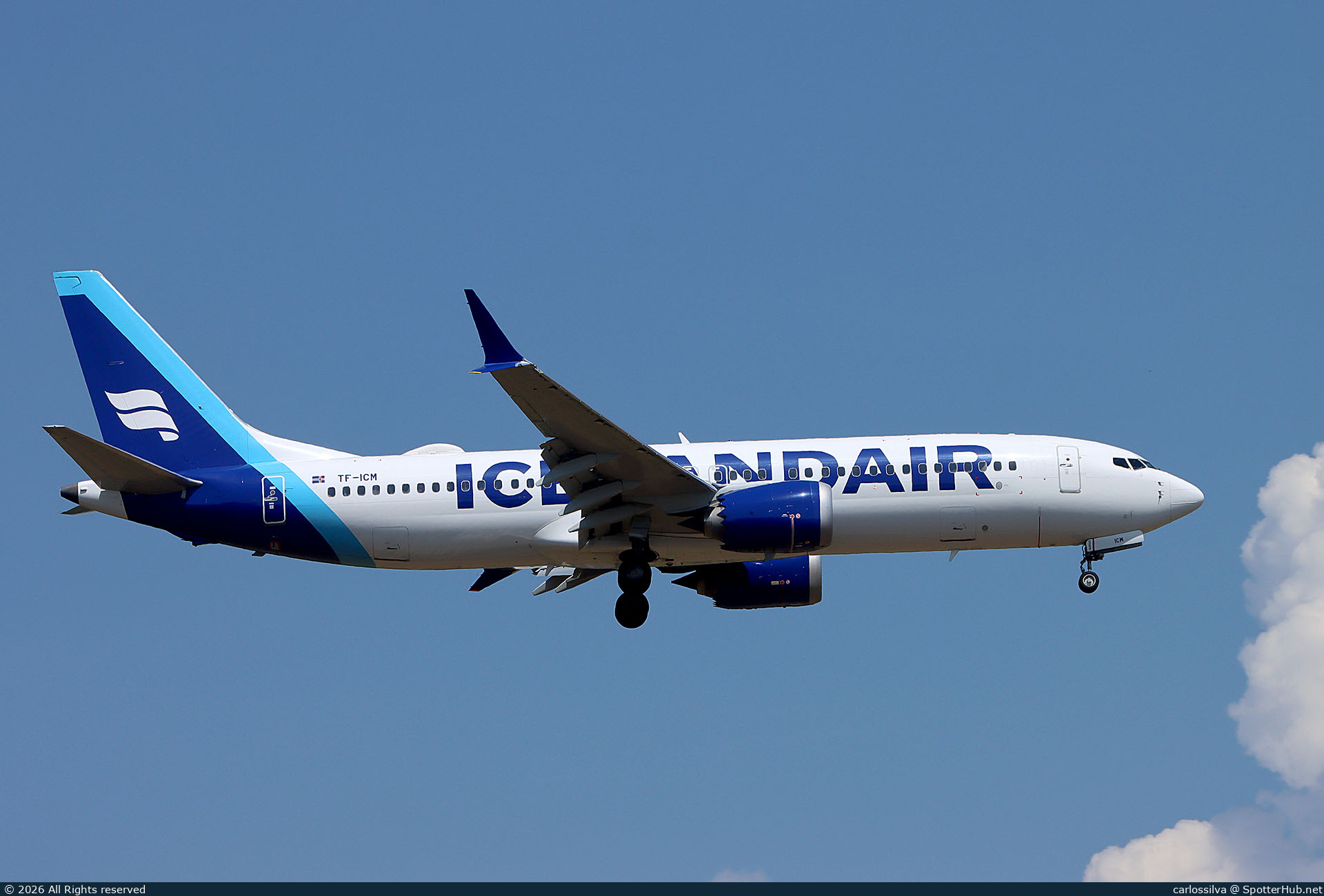 Photo of TF-ICM - Boeing 737 MAX 8 operated by Icelandair