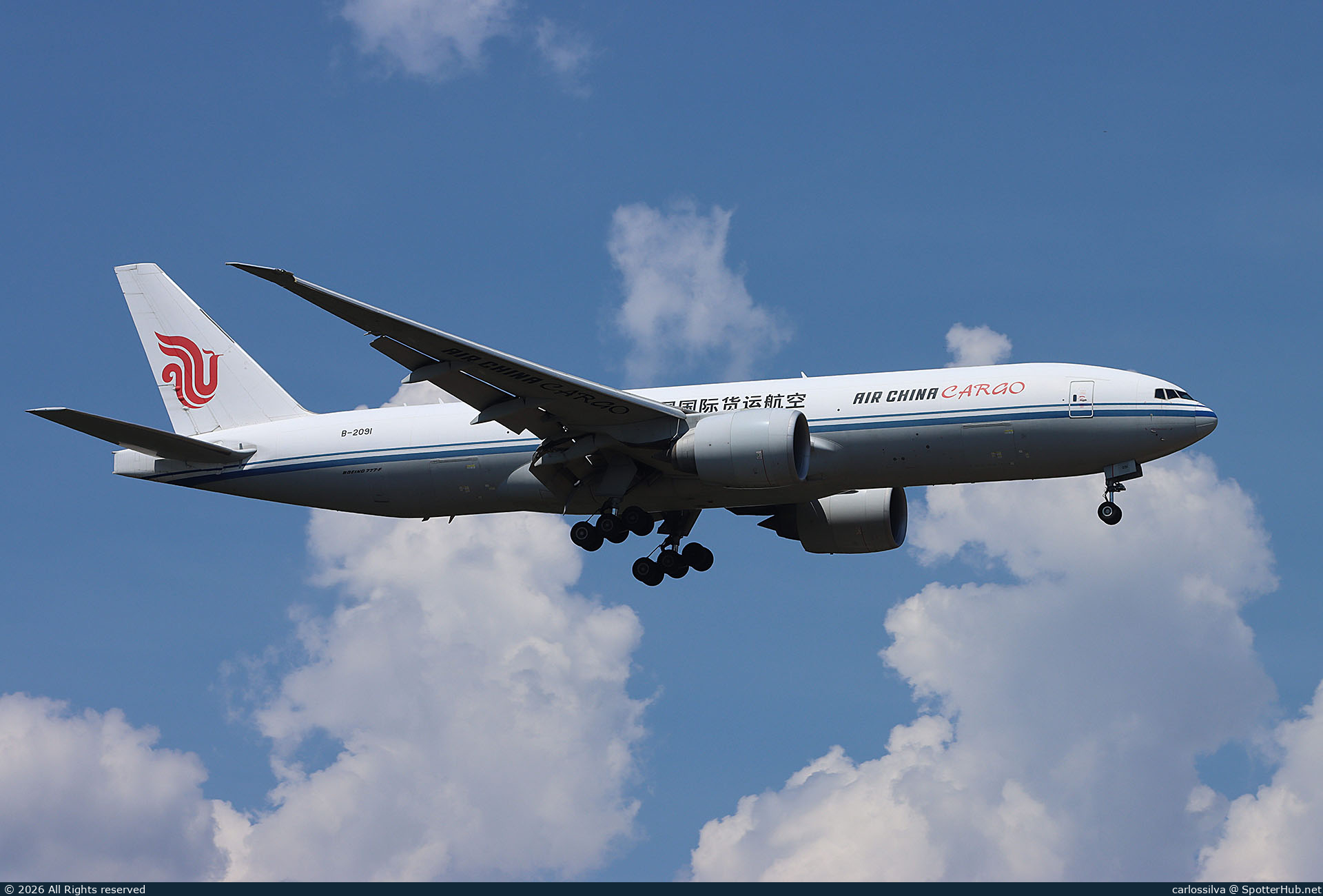 Photo of B-2091 - Boeing 777-FFT operated by Air China Cargo
