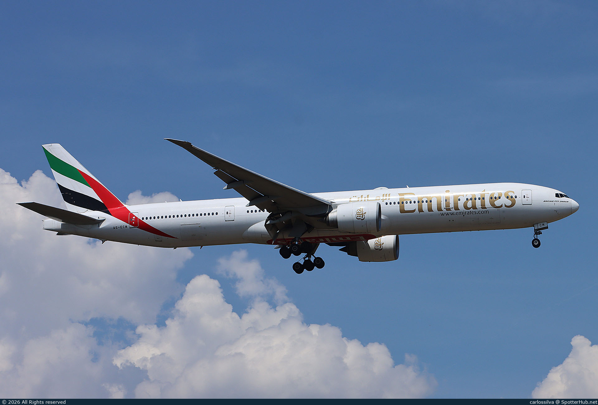 Photo of A6-ECM - Boeing 777-36N(ER) operated by Emirates