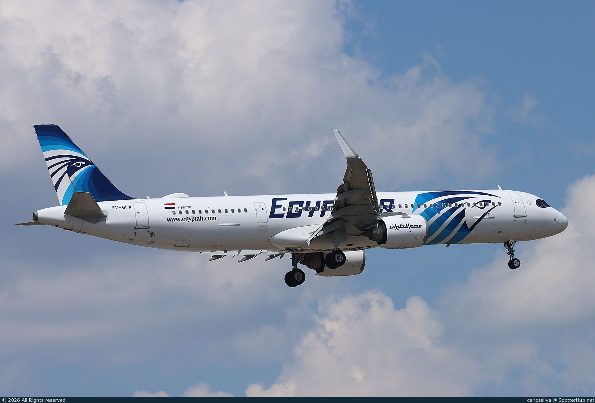 Photo of SU-GFW - Airbus A321-251NX operated by Egyptair