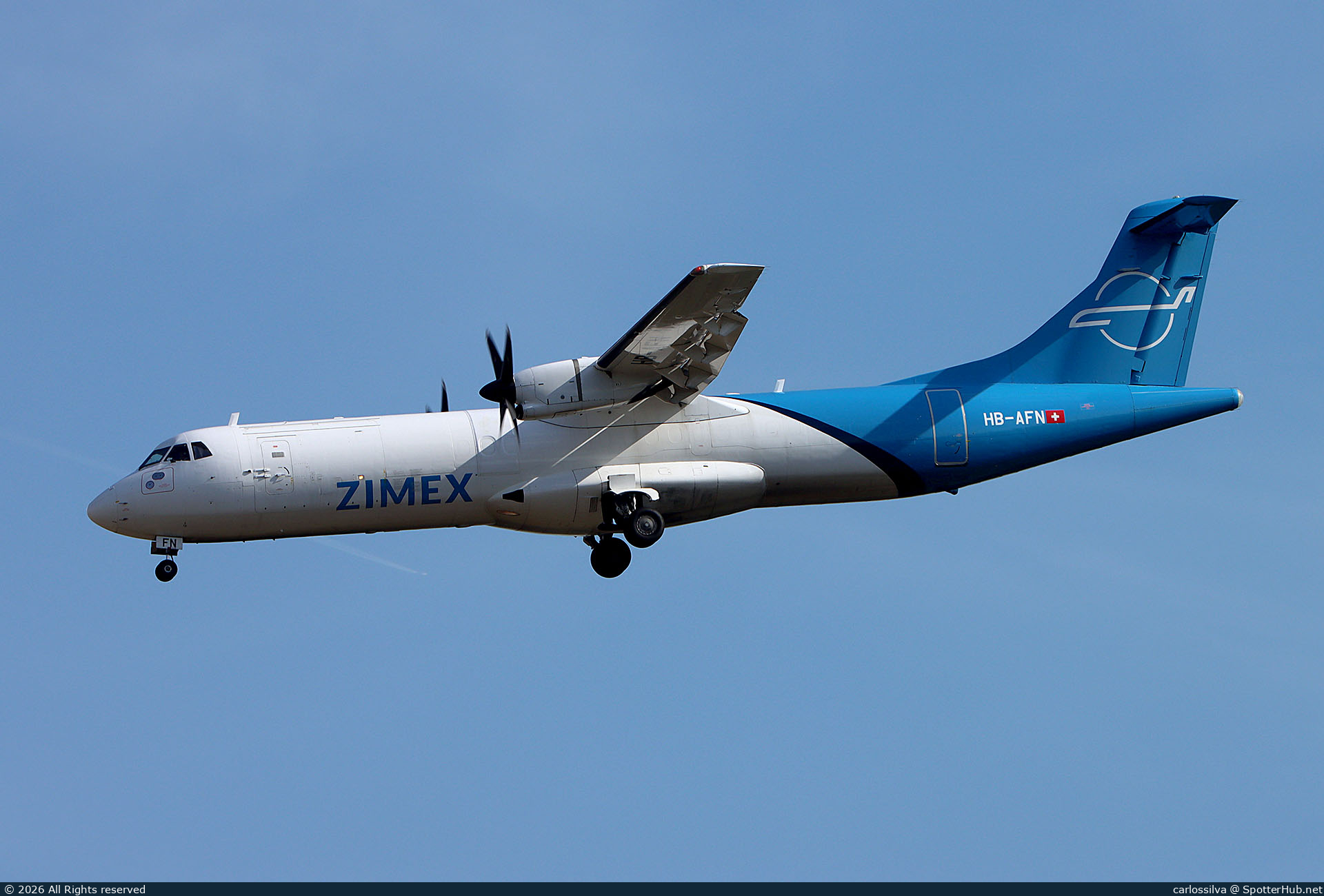 Photo of HB-AFN - ATR 72-201(F) operated by Zimex Aviation