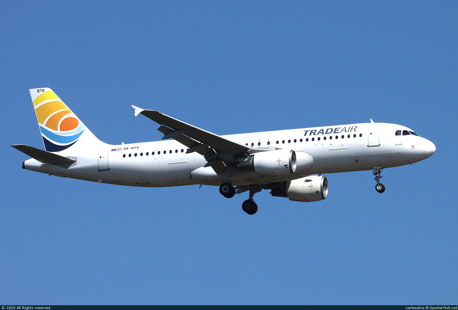 Photo of 9A-BTK - Airbus A320-214 operated by Trade Air