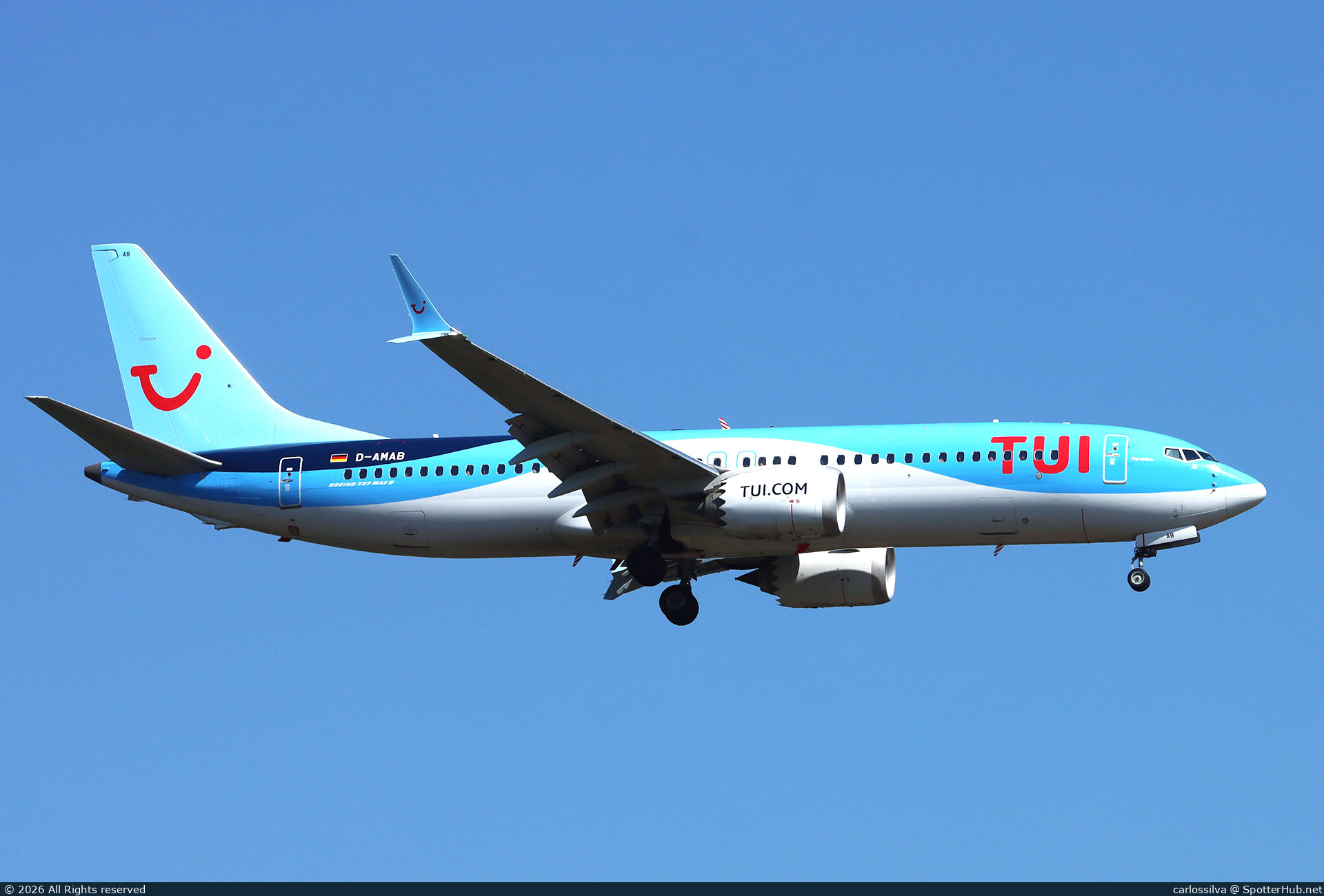 Photo of D-AMAB - Boeing 737 MAX 8 operated by TUIfly