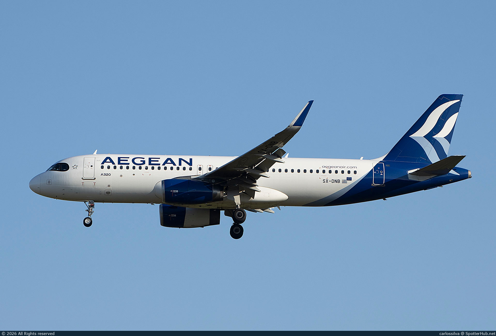 Photo of SX-DNB - Airbus A320-232 operated by Aegean Airlines