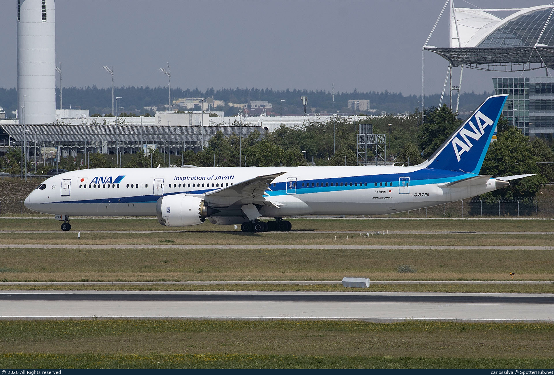 Photo of JA873A - Boeing 787-9 Dreamliner operated by ANA All Nippon Airways (opb Air Japan)