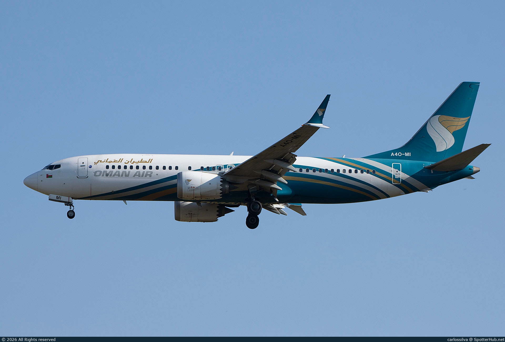 Photo of A4O-MI - Boeing 737 MAX 8 operated by Oman Air