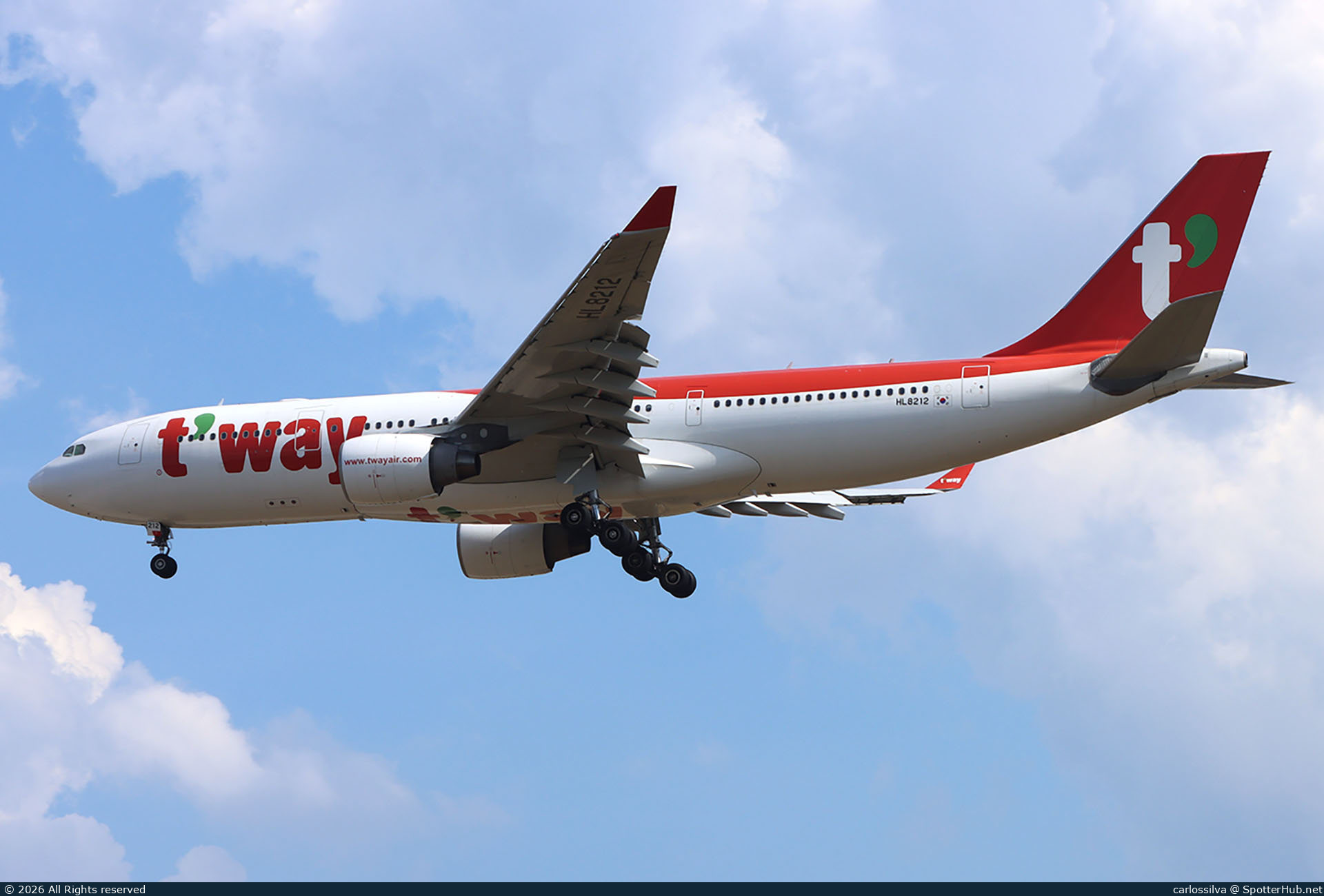 Photo of HL8212 - Airbus A330-223 operated by T'Way Air