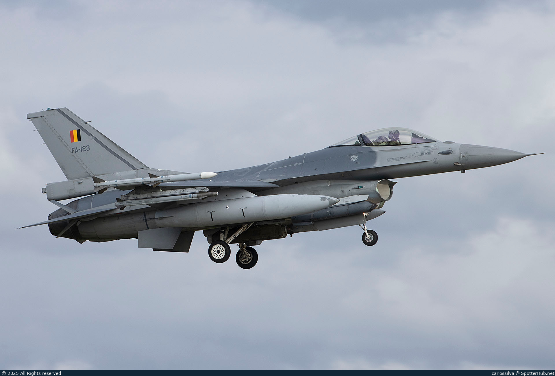 Photo of FA-123 - General Dynamics F-16AM Fighting Falcon operated by Belgian Air Force